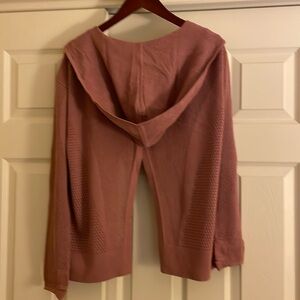 Lululemon Still Movement Knit Wrap, Open Split-Back Cardigan Hoodie